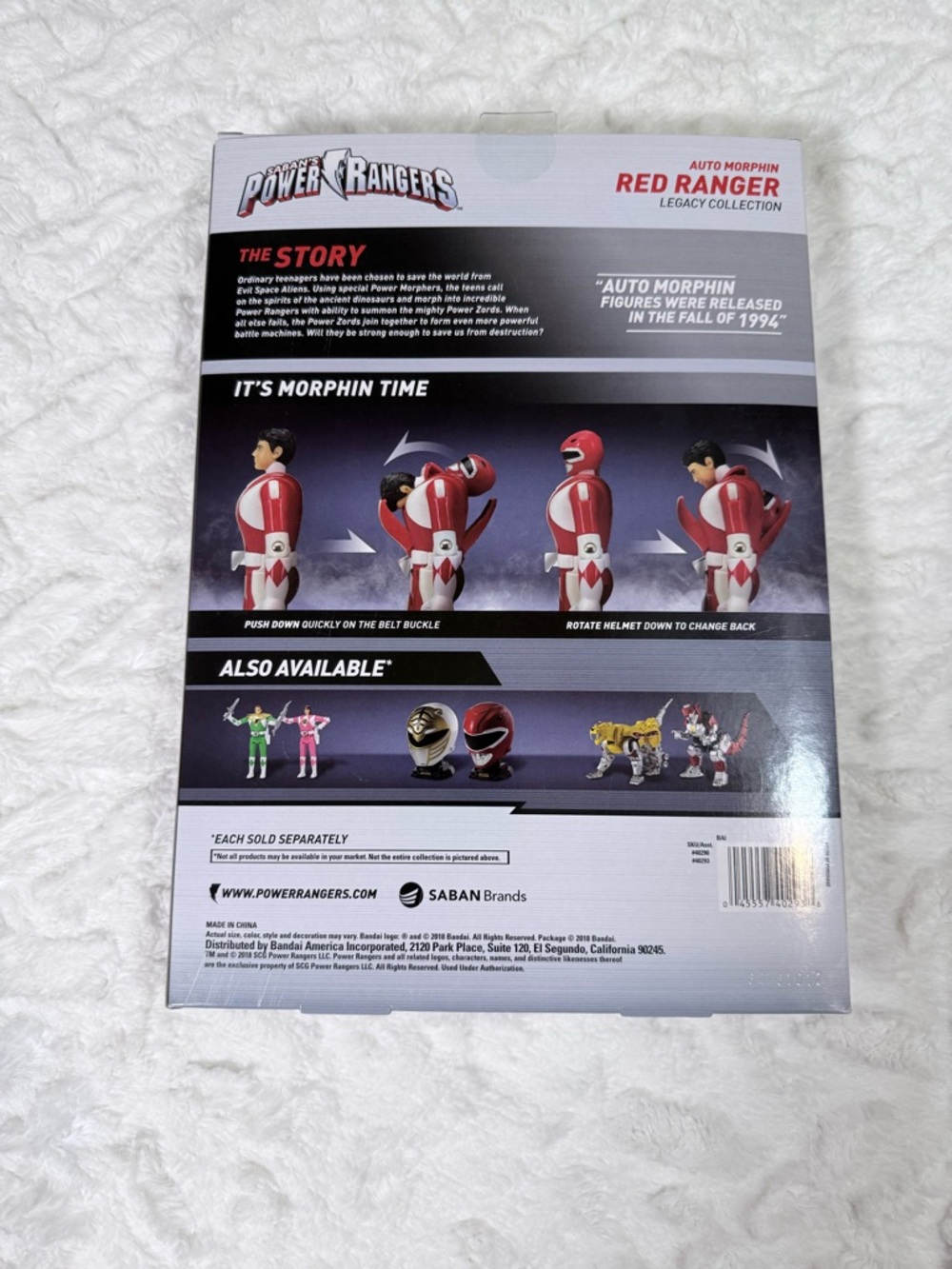 Bandai Power Ranger Red Ranger Jason Legacy Collection New - Picture 2 of 10